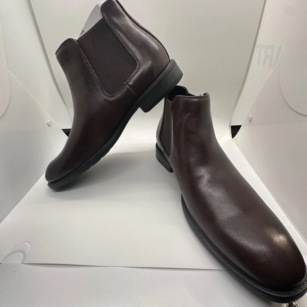 Madden Dress Chelsea Boots Brown Leather‎ Ankle Boots Classic Size 8